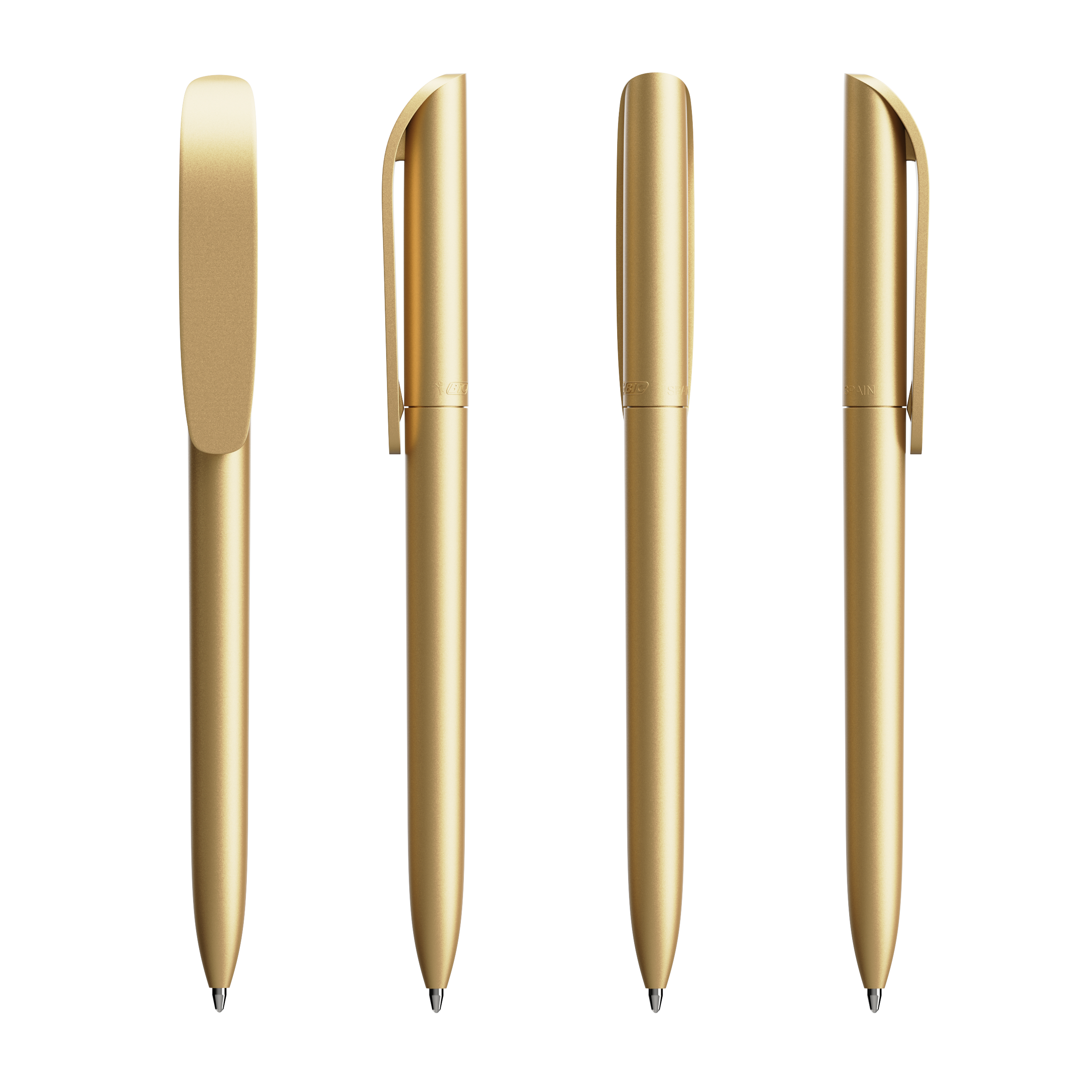 Stylo bille publicitaire BIC® Super Clip Glacé Glacée d'or